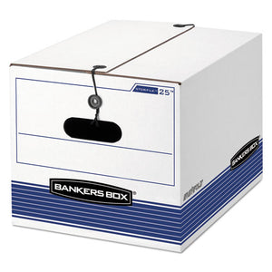 ESFEL00025 - Stor-file Extra Strength Storage Box, Letter-legal, White-blue, 12-carton