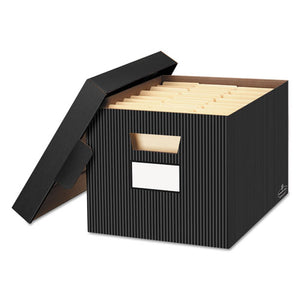 ESFEL0029803 - Stor-file Decorative Storage Box, Letter-legal, Black-gray, 4-carton