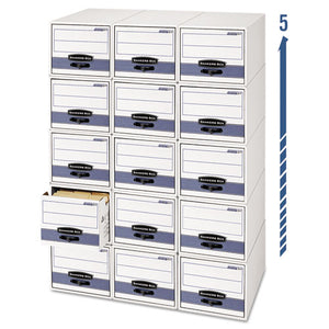 ESFEL00311 - Stor-drawer Steel Plus Storage Box, Letter, White-blue, 6-carton