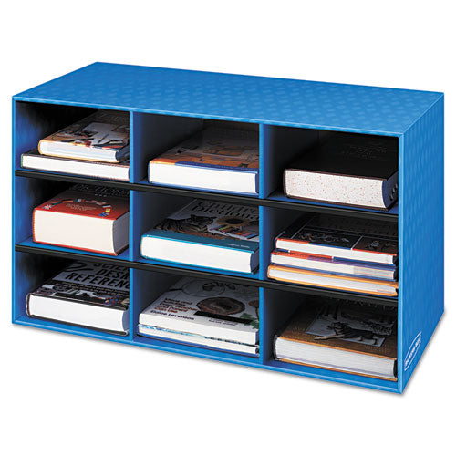 ESFEL3380701 - Classroom Literature Sorter, 9 Compartments, 28 1-4 X 13 X 16, Blue