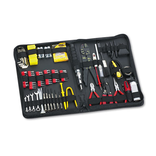 ESFEL49107 - 100-Piece Computer Tool Kit In Black Vinyl Zipper Case