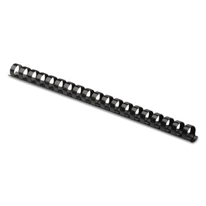 ESFEL52322 - Plastic Comb Bindings, 3-8" Diameter, 55 Sheet Capacity, Black, 25 Combs-pack