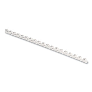 Plastic Comb Bindings, 5-16" Diameter, 40 Sheet Capacity, White, 100 Combs-pack
