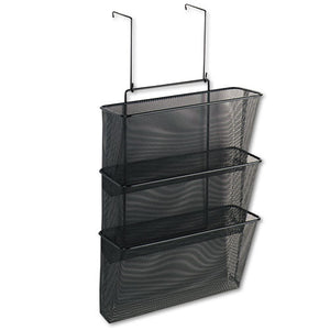 ESFEL75901 - Mesh Partition Additions Three-File Pocket Organizer, 12 5-8 X 16 3-4, Black