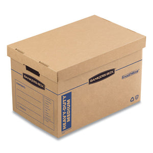 Smoothmove Maximum Strength Moving Boxes, Medium, Half Slotted Container (hsc), 18.5" X 12.25" X 12", Brown Kraft-blue, 8-pk