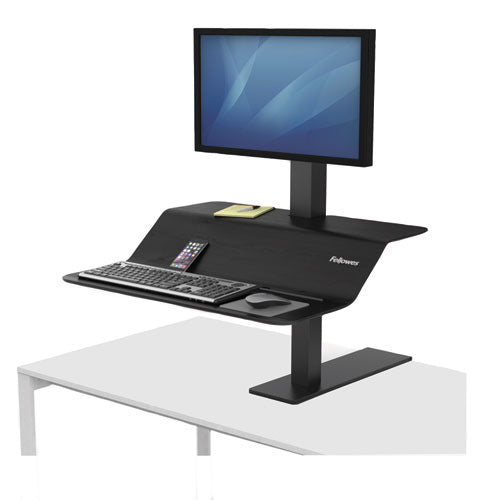 ESFEL8080101 - LOTUS VE SIT-STAND WORKSTATION, 32.31" X 25.25" X 22.35", BLACK