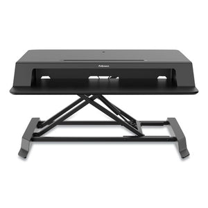 Lotus Lt Sit-stand Workstation, 34.38w X 28.38d X 7.62h, Black