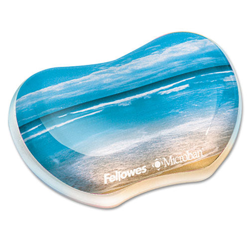 ESFEL9179501 - Gel Wrist Rest, Photo, 4 7-8 X 3 7-16, Sandy Beach