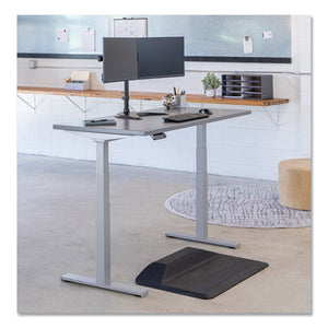 Cambio Height Adjustable Desk Base (base Only), 72w X 30d X 50.25h, Silver