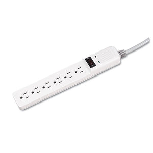 ESFEL99012 - Basic Home-office Surge Protector, 6 Outlets, 6 Ft Cord, 450 Joules, Platinum