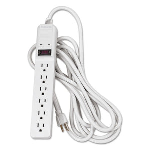 ESFEL99036 - Basic Home-office Surge Protector, 6 Outlets, 15 Ft Cord, 450 Joules, Platinum