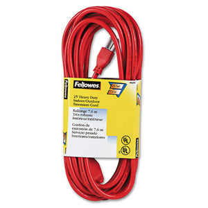 ESFEL99597 - Indoor-outdoor Heavy-Duty 3-Prong Plug Extension Cord, 1-Outlet, 25ft, Orange