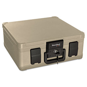ESFIRSS103 - FIRE AND WATERPROOF CHEST, 0.27 CU. FT., 15 9-10W X 12 2-5D X 6 1-2H, TAUPE