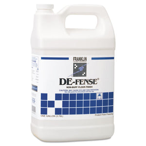 De-fense Non-buff Floor Finish, Liquid, 5 Gal. Box