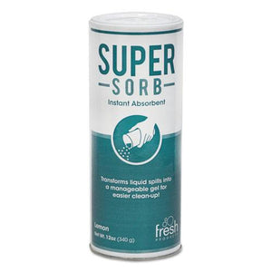 ESFRS614SSEA - Super-Sorb Liquid Spill Absorbent, Powder, Lemon-Scent, 12 Oz. Shaker Can