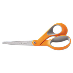 ESFSK01009881 - Home And Office Scissors, 8" Length, Softgrip Handle, Orange-gray
