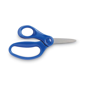 Kids-student Scissors, Pointed Tip, 5" Long, 1.75" Cut Length, Assorted Straight Handles