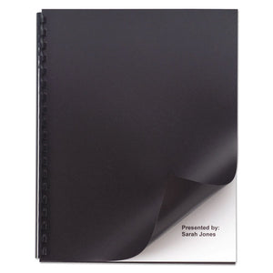 ESGBC2514493 - Opaque Plastic Presentation Binding System Covers, 11 X 8-1-2, Black, 50-pack