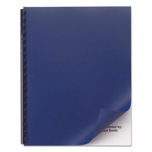 ESGBC2514494 - Opaque Plastic Presentation Binding System Covers, 11 X 8-1-2, Navy, 50-pack