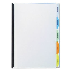 ESGBC55766 - Polypropylene View-Tab Report Cover, Binding Bar, Letter, Holds 20 Pages, Clear