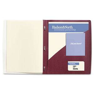 Impact Frosted Front Report Cover With Tall Pocket, 11 X 8-1-2, Burgundy, 5-pack