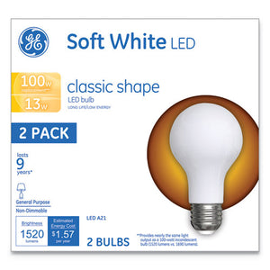ESGEL31185 - CLASSIC LED SOFT WHITE NON-DIM A21, 13W, 2-PACK