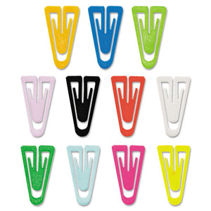 ESGEMPC0300 - Paper Clips, Plastic, Medium (1"), Assorted Colors, 500-box