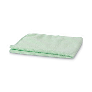 Microfiber Cleaning Cloths, 16 X 16, Green, 24-pack