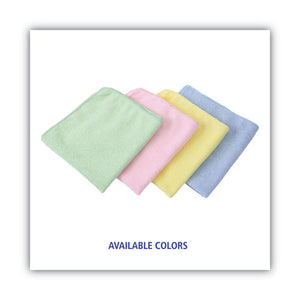 Microfiber Cleaning Cloths, 16 X 16, Green, 24-pack