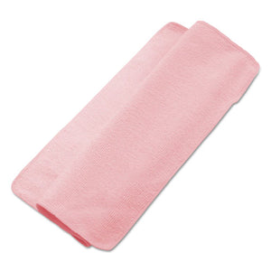 Microfiber Cleaning Cloths, 16 X 16, Pink, 24-pack