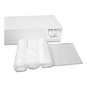 ESGEN303613 - High-Density Can Liner, 30x36, 20-30 Gal, 10 Mic, Natural, 25 Bag-rl, 20 Rl-ct