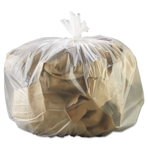 ESGEN333916 - High-Density Can Liner, 33 X 39, 33gal, 13mic, Natural, 25 Bags-rl, 10 Rolls-ct