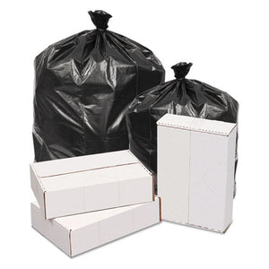 ESGEN385820 - Waste Can Liners, 1.6mil, 38w X 38d X 58h, Black, 100-carton