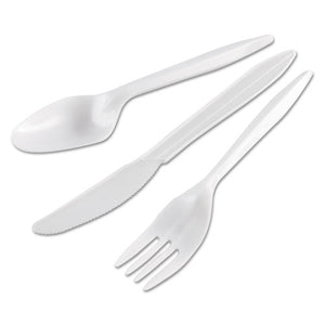 ESGENCOMBOKIT - Wrapped Cutlery Kit, Fork-knife-spoon, Mediumweight Plastic, 250-carton