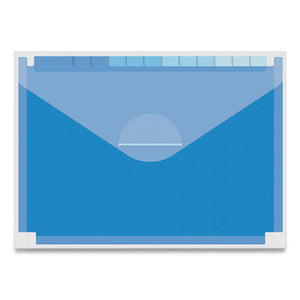 13-pocket Expanding File, 13 Sections, Letter Size, Blue