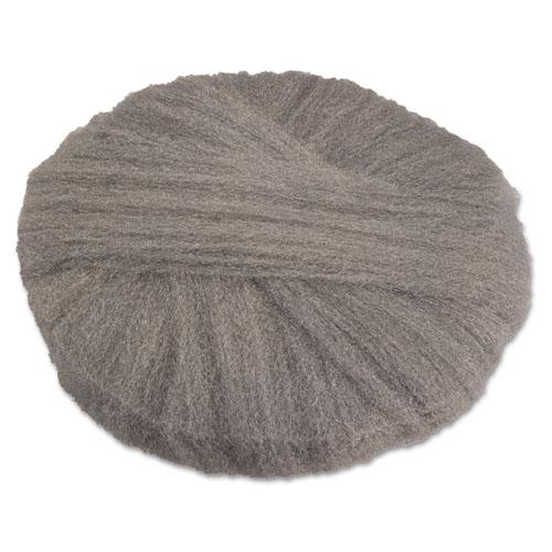 ESGMA120180 - Radial Steel Wool Pads, Grade 0 (fine): Cleaning & Polishing, 18", Gy, 12-ct
