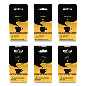 Lungo Leggero Coffee Capsules, Intensity 4, 0.19 Oz, 10-box, 6 Boxes-carton