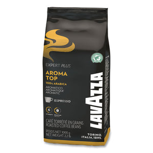 Expert Plus Aroma Top Espresso Ground Coffee, Intensity 6, 2.2 Lb Bag, 6-carton