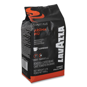 Expert Plus Aroma Piu Espresso Ground Coffee, Intensity 7, 2.2 Lb Bag, 6-carton