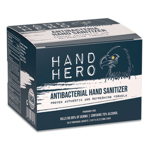 Antibacterial Sachet Gel Hand Sanitizer, 0.07 Oz, 50-box