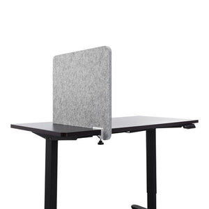 Desk Divider Privacy Panel Sound Reducing Office Partition For Desk Cubical, 23.5 X 1 X 22, Polyester, Gray