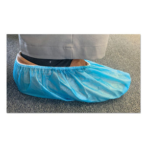 Disposable Boot And Shoe Cover, One Size Fits All, Blue, 2,000-carton