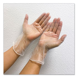 Single Use Vinyl Glove, Clear, Medium, 1,000-carton