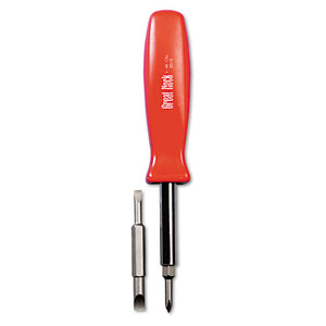 ESGNSSD4BC - 4 In-1 Screwdriver W-interchangeable Phillips-standard Bits, Assorted Colors