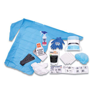 Body Fluid Spill Kit, 4.5" X 11.88" X 11.5", One Clamshell Case With 2 Single Use Refills-carton