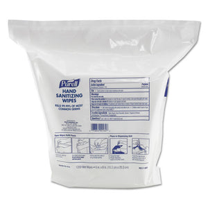 ESGOJ911802 - Hand Sanitizing Wipes, 6" X 8", White, 1200-refill Pouch, 2 Refills-carton