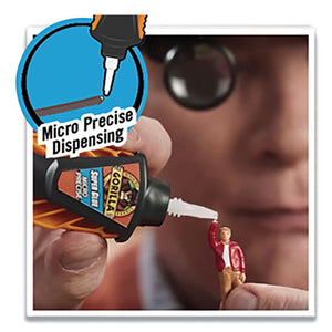 Super Glue Micro Precise, 0.19 Oz, Dries Clear, 4-carton