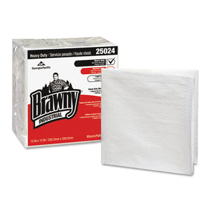 ESGPC25024 - Brawny Industrial Heavy Duty Qrtrfld Shop Towels, 13x13, White 70-pk 12 Pk-ct