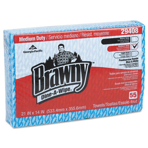 ESGPC29408 - Brawny Dine-A-Wipe Foodservice Towels, 14 X 21, Blue-white, Hydroknit