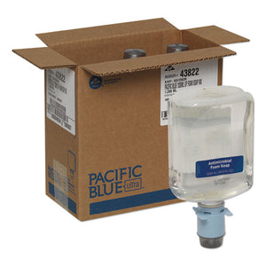 Pacific Blue Ultra Automated Antimicrobial Foam Soap Refill, E2 Rated, 1200ml, Fragrance-free, 3-carton